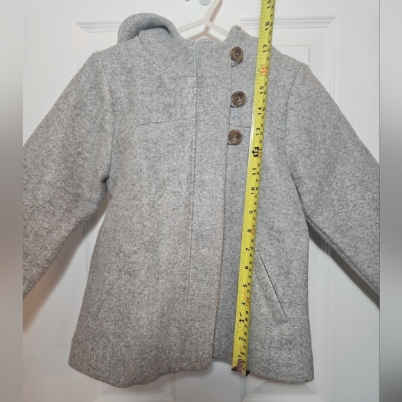 OLD NAVY GIRLS FLEECE LINED WOOL COAT SIZE 3T - Picture 7 of 8